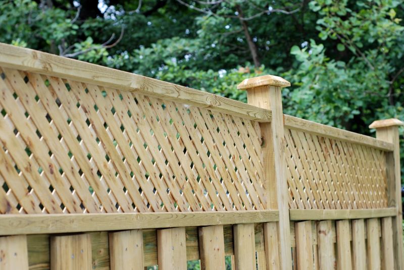 Fence Top Trellis Installation