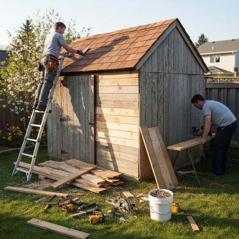 Wooden Carport Repair detail
