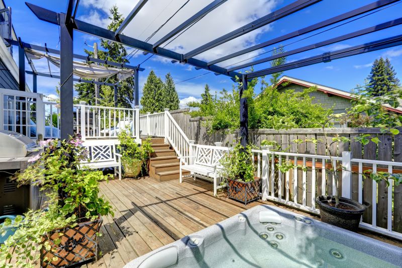 Hot Tub Pergola Installation