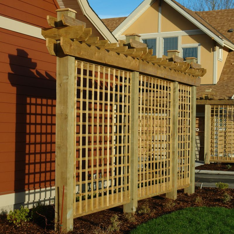 Wood Trellis Fence Service