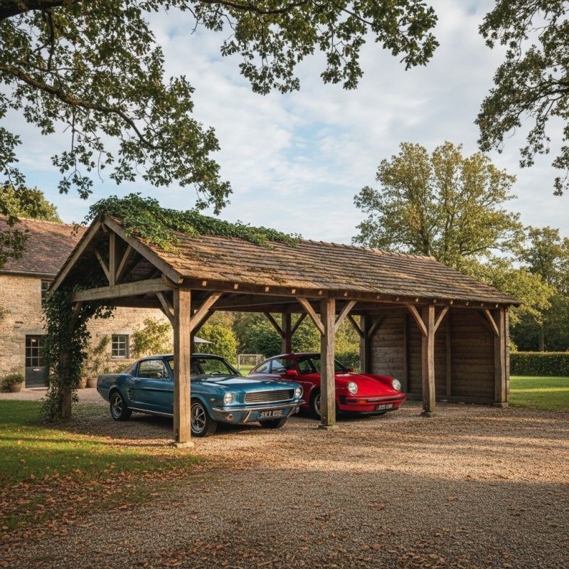 Wooden Carport Installation