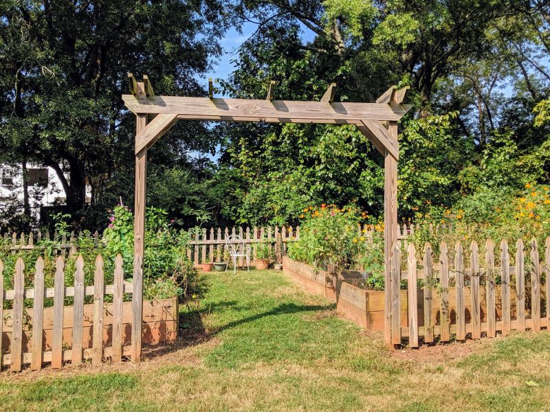 Wooden Trellis Installation