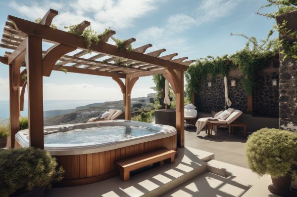 Hot Tub Pergola Installation in Alexandria